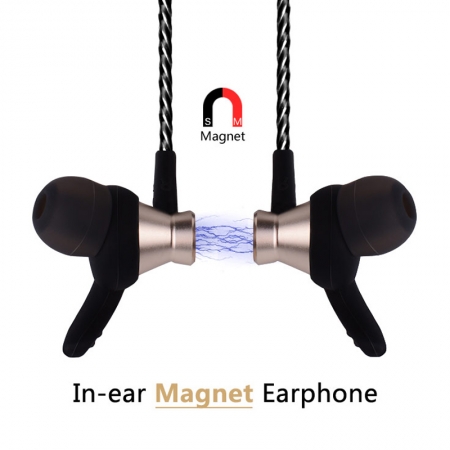 Metal magnético do fone de ouvido baixo móvel o menor do computador em fone de ouvido da orelha 