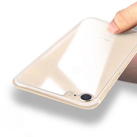 Protetor de vidro moderado traseiro claro do protetor da tela da definição clara de IPhone 8 