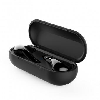 Auscultadores Bluetooth para orelhas pequenas, auriculares sem fios Bluetooth com microfone para telemóvel