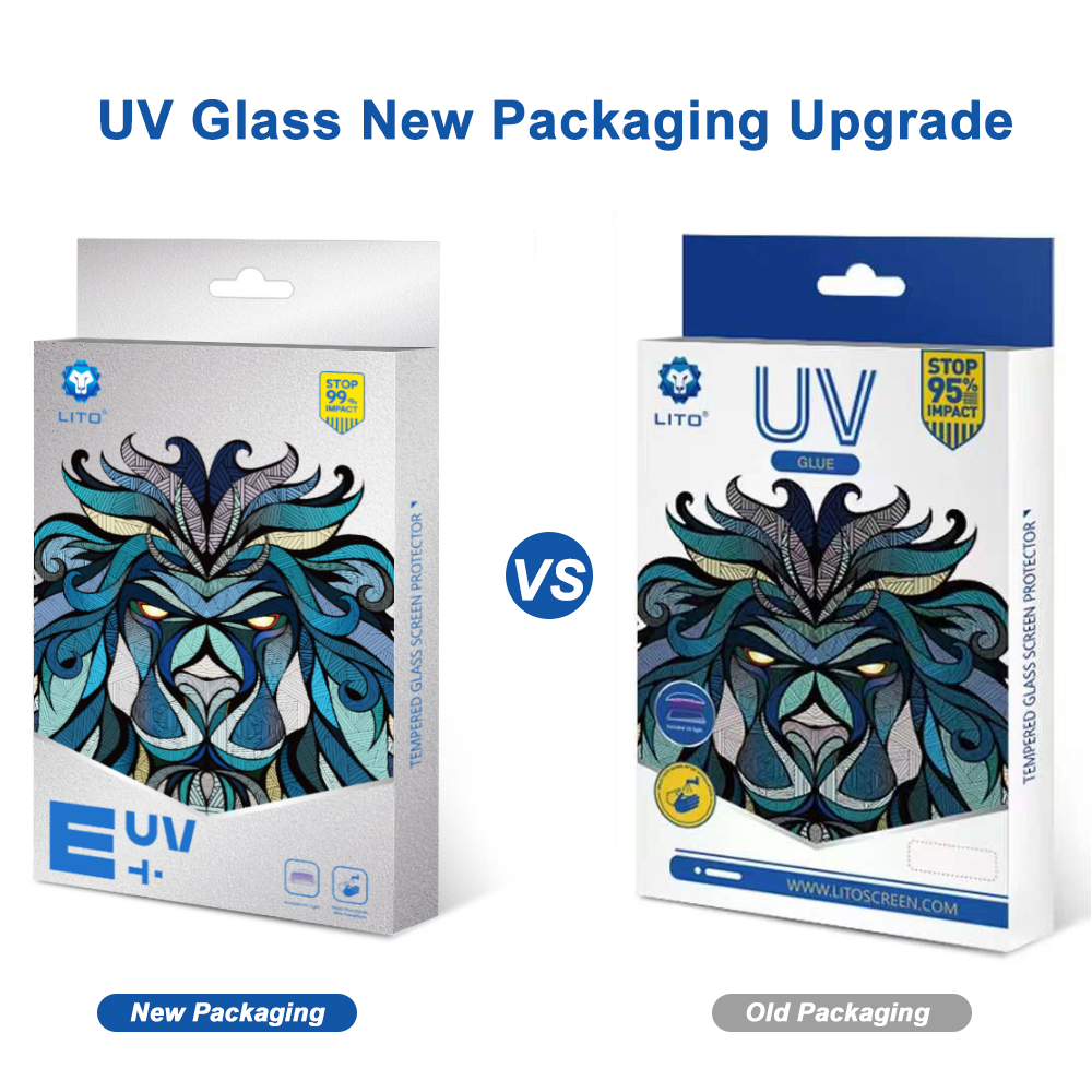 O protetor de tela de vidro temperado UV da Lito brilha com um novo visual