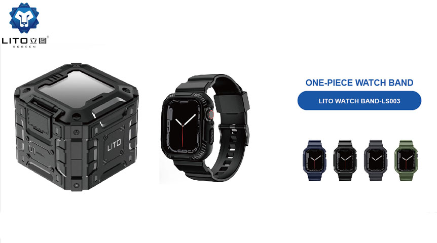 LITO LS003 pulseira de relógio integrada de fibra de carbono para Apple Watch Ultra