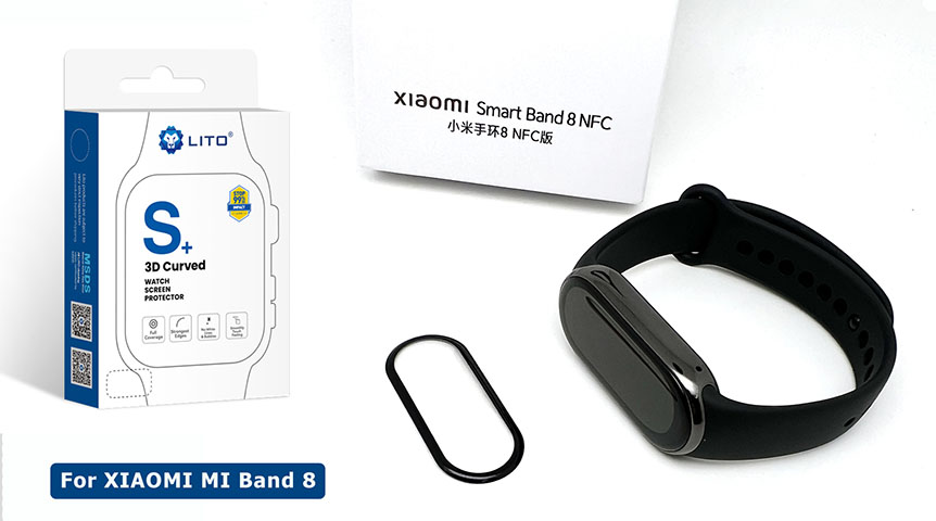 Protetor de tela flexível Lito Pmma para XiaoMI Mi Band 8