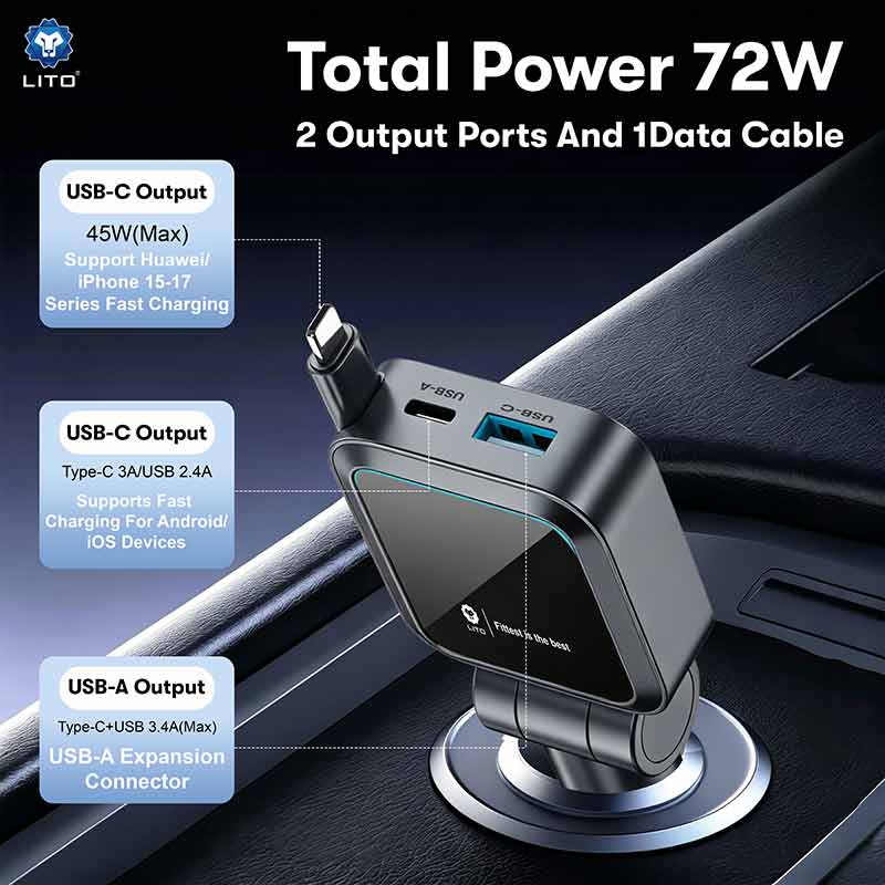 45W PD Fast Car Charger