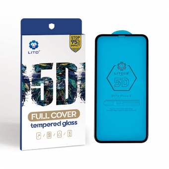 Protetor de tela de vidro temperado para iphone x 5d