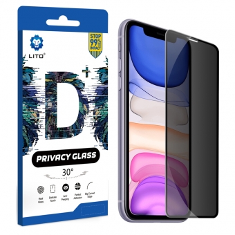 Melhor LITO Cobertura Completa Cola Completa Anti-spy Protetor de Tela de Vidro Temperado para Apple iPhone 11 / XR para venda