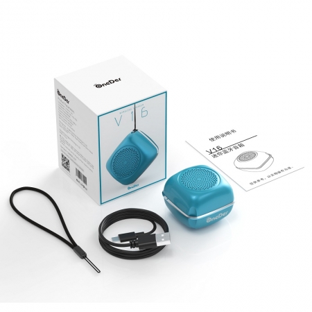 OneDer V16 Mini alto-falante Bluetooth sem fio inteligente portátil com microfone embutido 