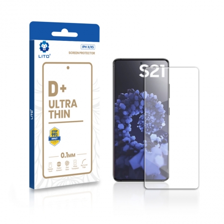  Lito D + 0.2mm ultra fino Samsung Galaxy S21 Protetor de tela de vidro temperado 
