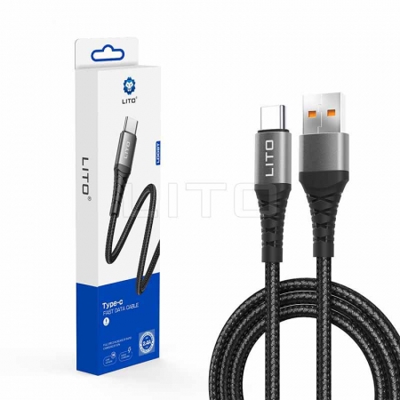 Cabo de carregamento USB de fio trançado Lito LD08 