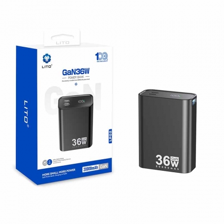 Banco de potência sem fio magnético LITO LP02 20000mah 