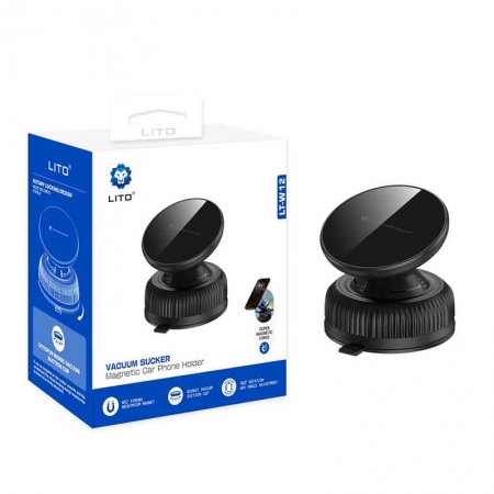 Suporte magnético a vácuo LT-W12 360° para celular 