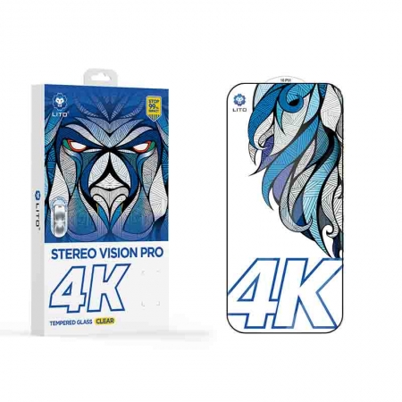 Protetor de tela de vidro temperado LITO D+ MAX 4K CLEAR 