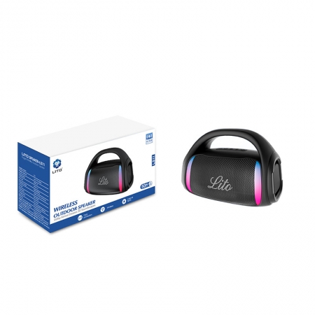 Caixa de Som Bluetooth Sem Fio LITO LS11 50W para Ambientes Externos 