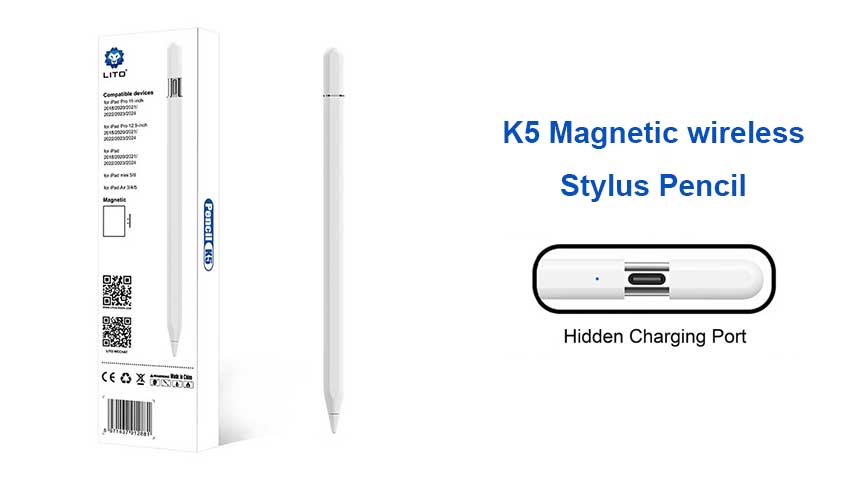 Caneta Stylus Magnética Sem Fio com Rejeição de Palma LITO K5