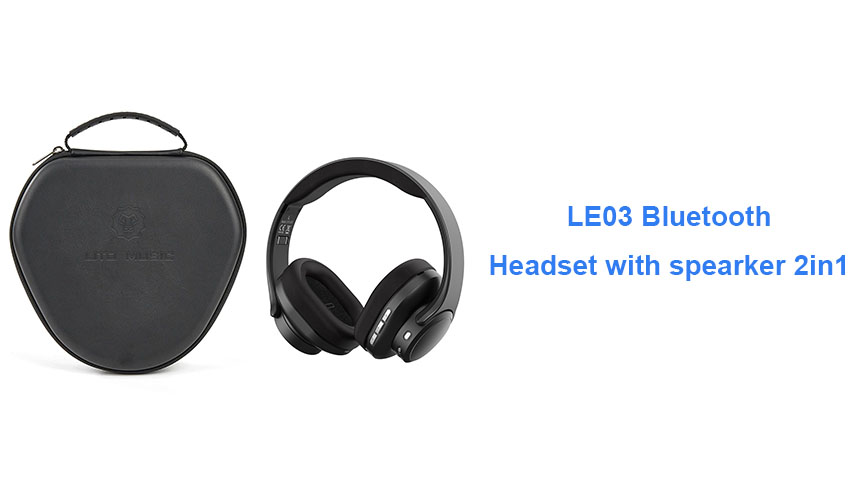 Fone de ouvido Bluetooth Lito Le03 com Spearker 2 em 1