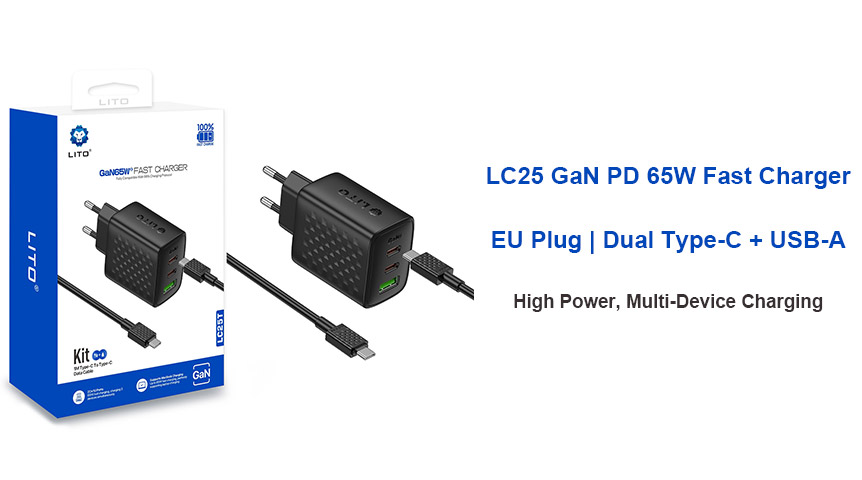 LITO LC25: O melhor carregador de 3 portas para 2026?