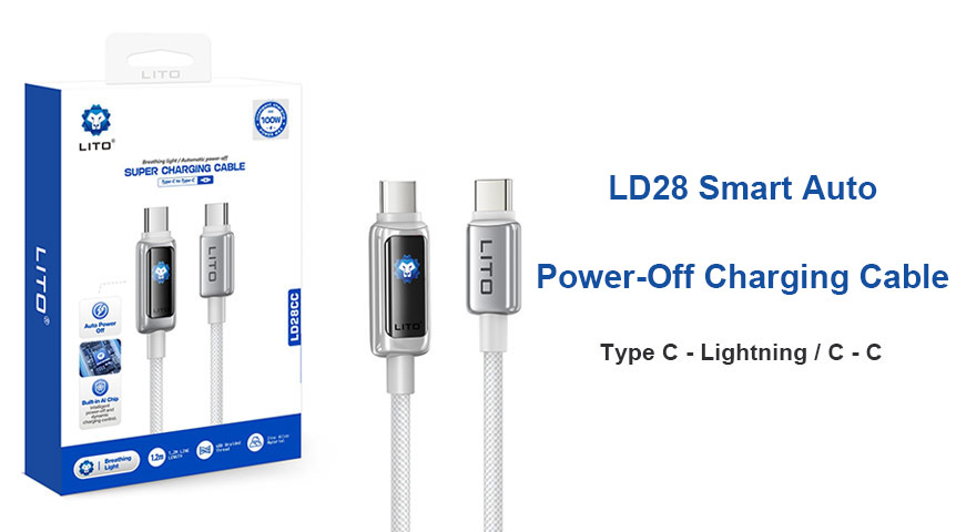 Cansado de sobrecarregar seu dispositivo? Conheça o cabo inteligente LITO LD28.