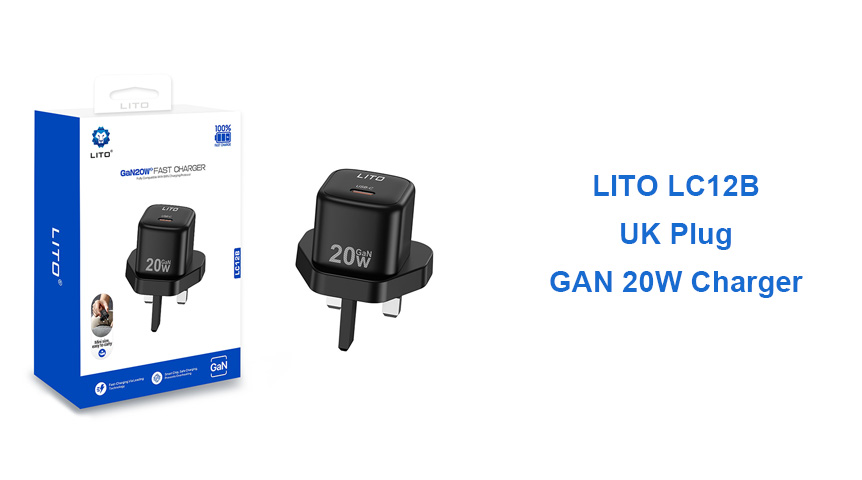 Pequeno, mas poderoso? Carregador LITO LC12 GaN de 20 W (Reino Unido)