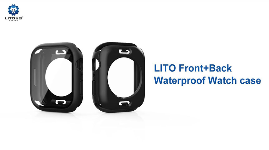 Lito 360 capa iwatch à prova d'água para iphone série 7 41mm 45mm.
