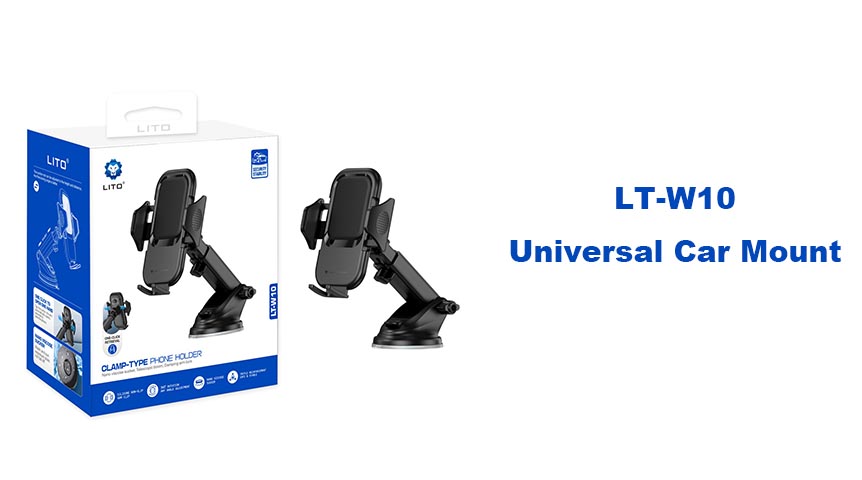 Suporte universal para carro LITO LT-W10 – Estabilidade inabalável em qualquer estrada