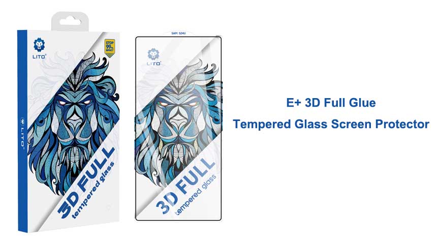 LITO 3D Full Glue Full Cover Protetor De Tela De Vidro Temperado Para Samsung S24 Ultra