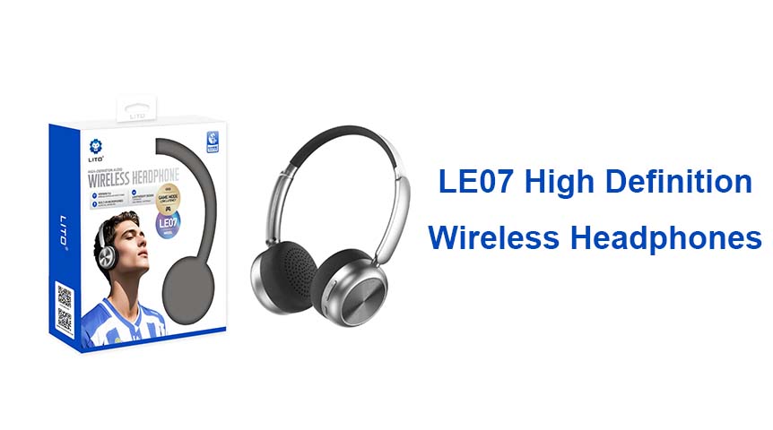 Fones de ouvido sem fio Bluetooth com áudio de alta definição LITO LE07