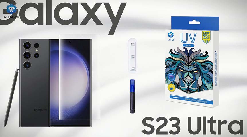 Protetor de tela de vidro UV LITO E+ líquido para Samsung Galaxy S23 Ultra