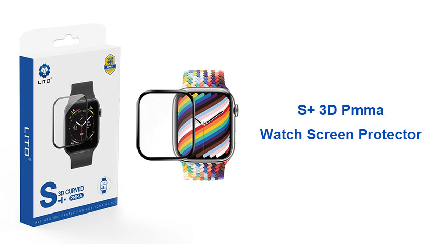 Película protetora de tela curva 3D LITO S+ para Apple Watch S10 42 mm 46 mm